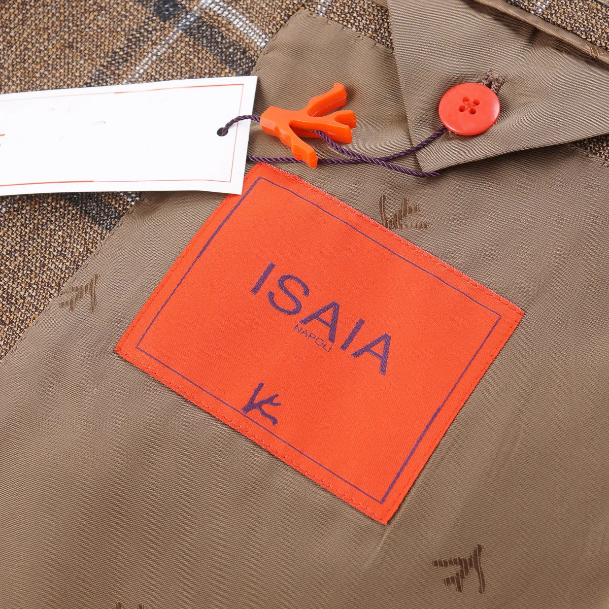Isaia Woven Woll-Seide-Leinen Sportmantel Kleidung_Isaia