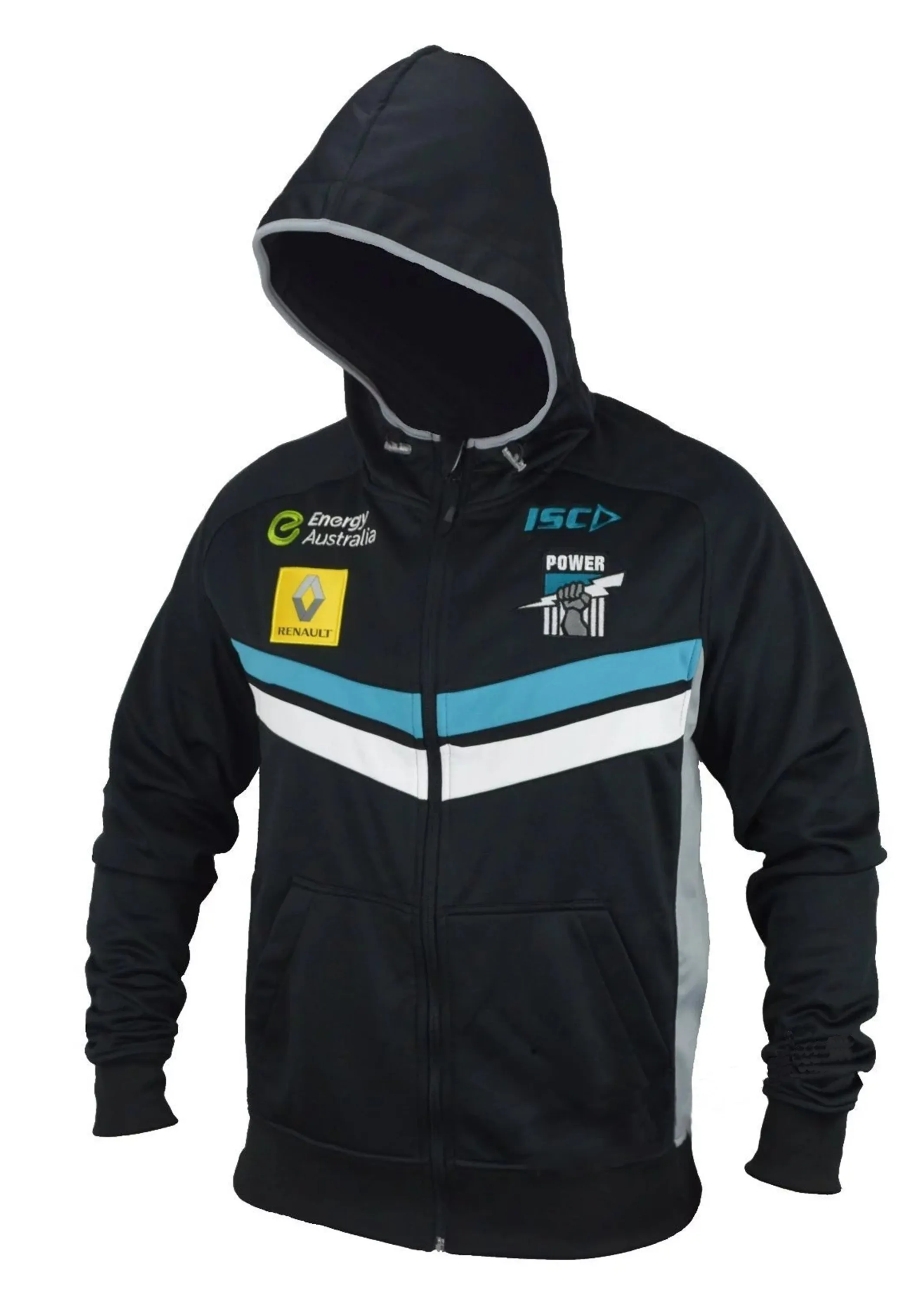 ISC Port Adelaide Power 2015 Damen Tech Hoodie <BR> 7PA5THD1L