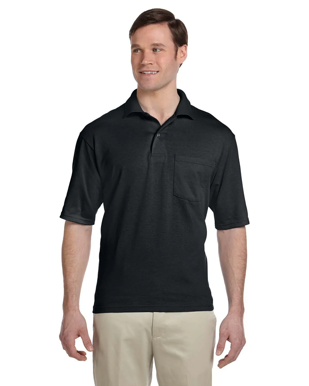 Jerzees 436P Herren SpotShield Pocket Jersey Polo