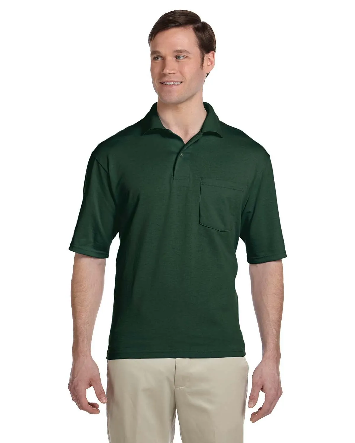 Jerzees 436P Herren SpotShield Pocket Jersey Polo