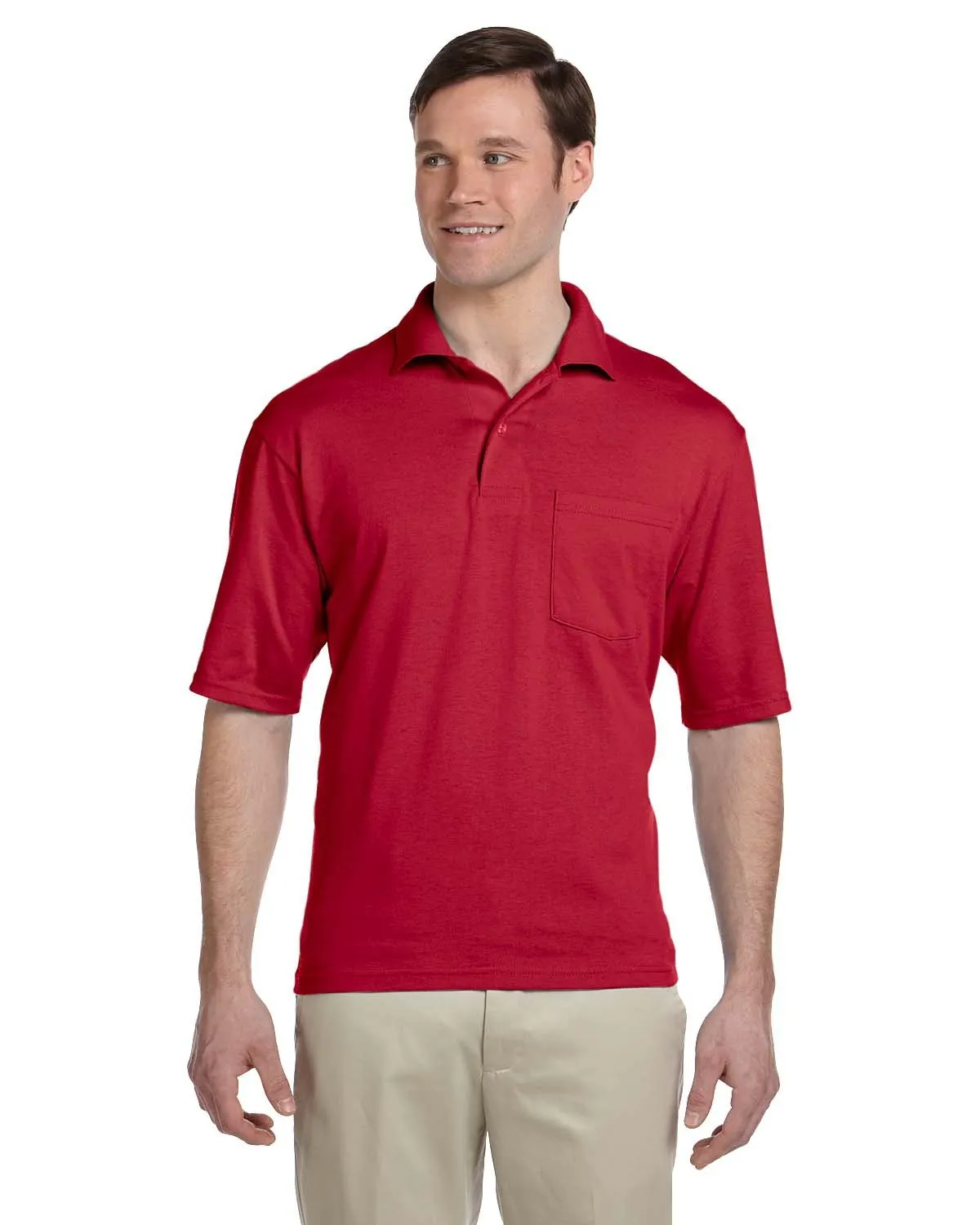 Jerzees 436P Herren SpotShield Pocket Jersey Polo