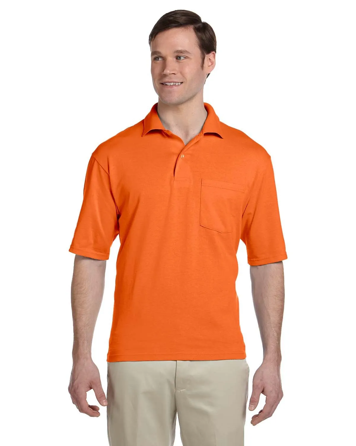 Jerzees 436P Herren SpotShield Pocket Jersey Polo