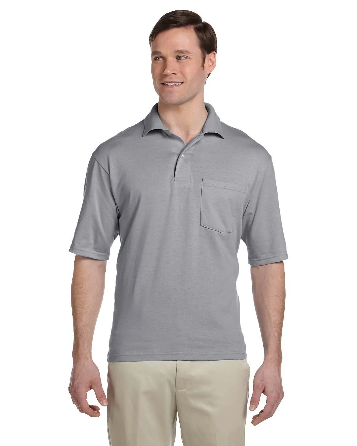 Jerzees 436P Herren SpotShield Pocket Jersey Polo