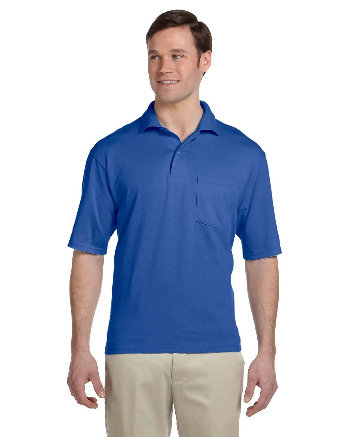 Jerzees 436P Herren SpotShield Pocket Jersey Polo