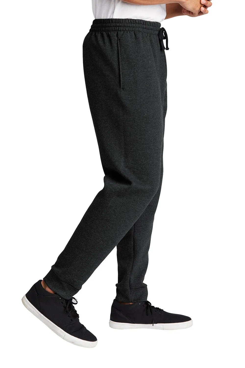Jerzees Herren NuBlend Fleece Joggerhose mit Taschen - Heather Schwarz/Schwarz