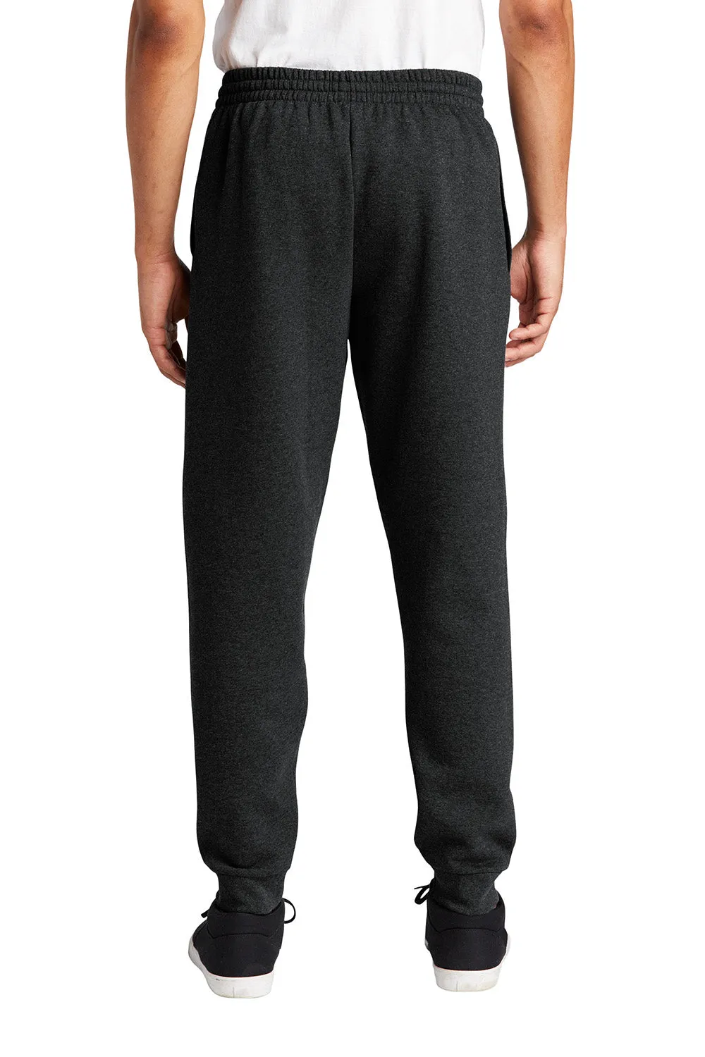 Jerzees Herren NuBlend Fleece Joggerhose mit Taschen - Heather Schwarz/Schwarz