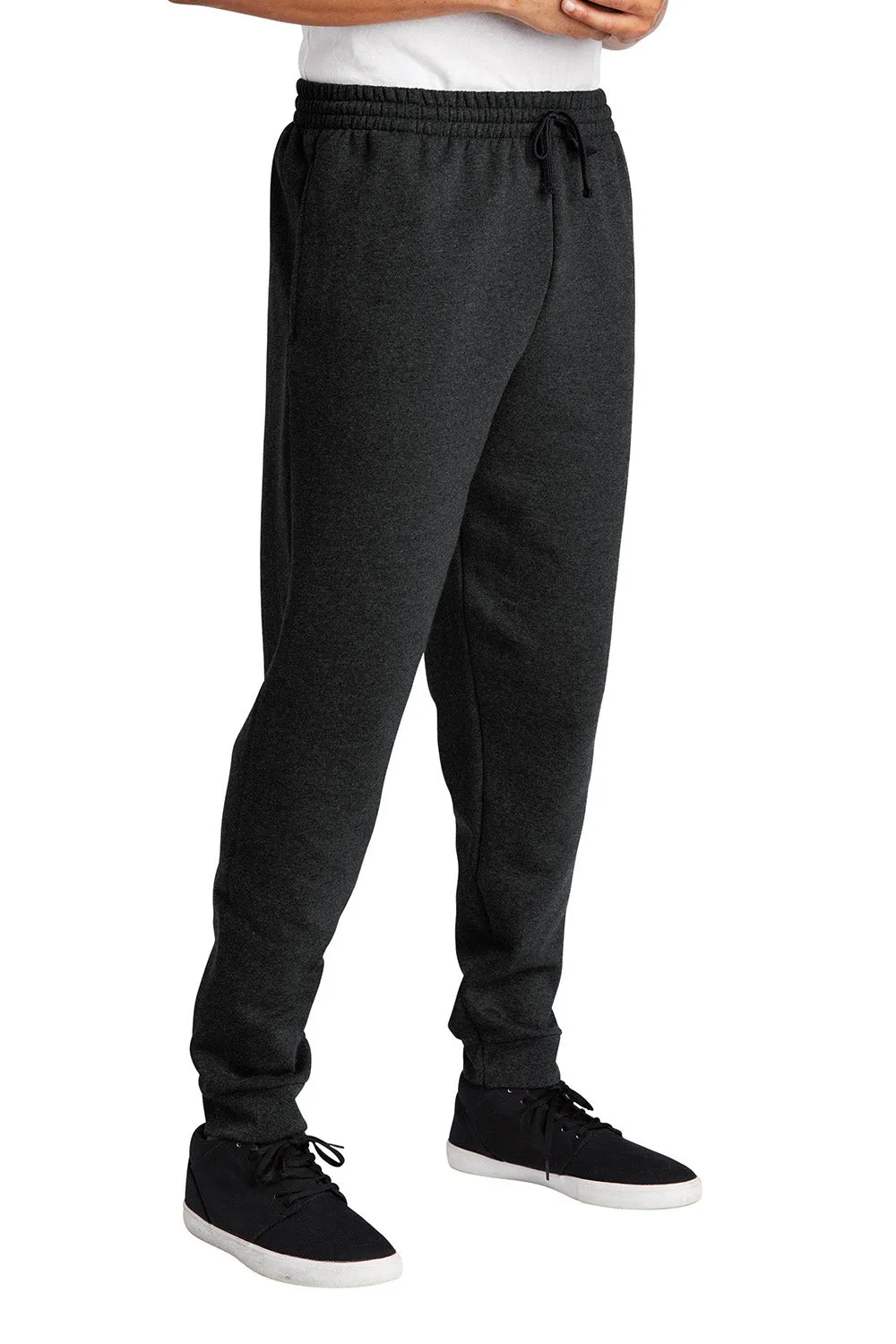 Jerzees Herren NuBlend Fleece Joggerhose mit Taschen - Heather Schwarz/Schwarz