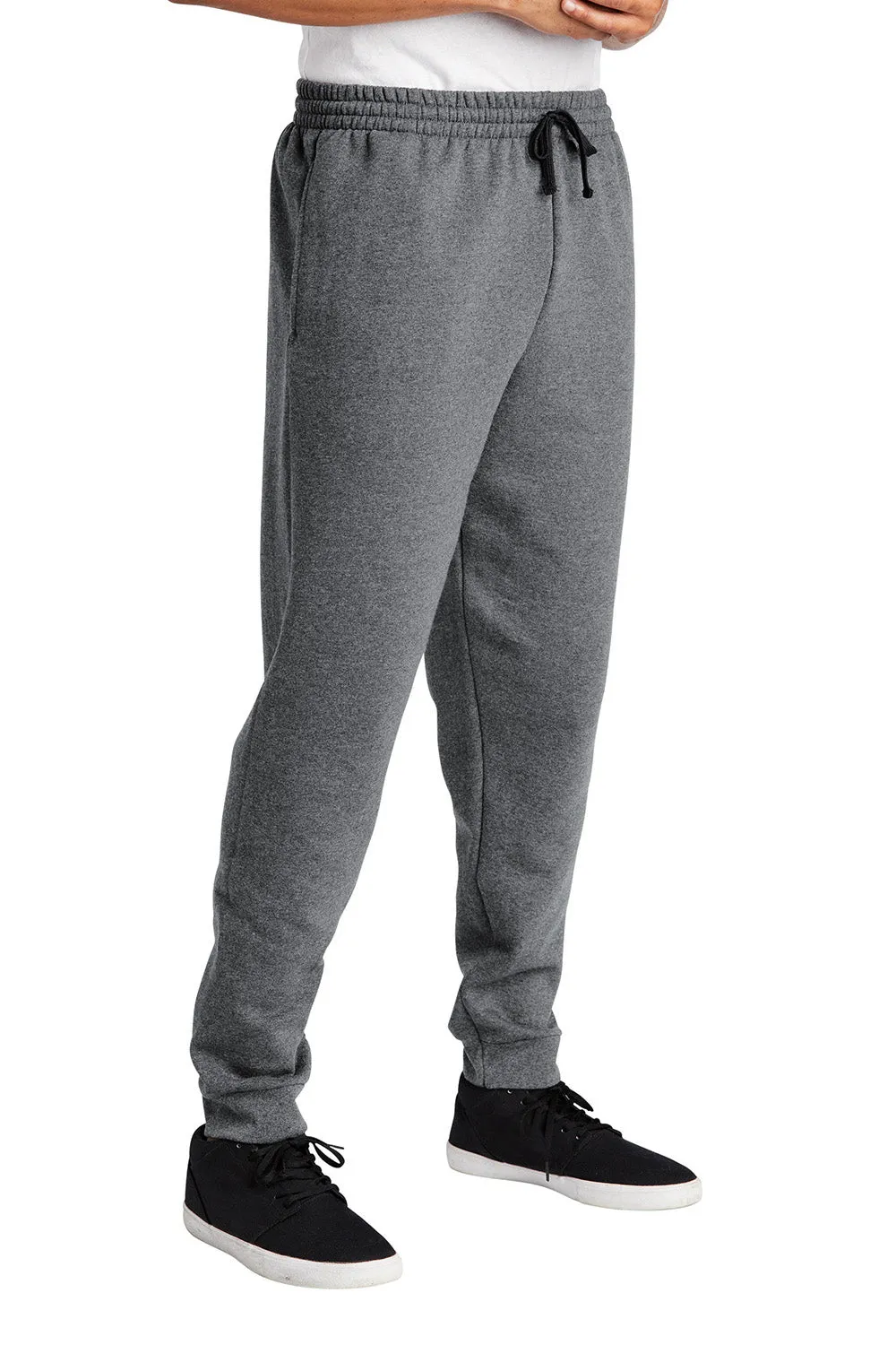 Jerzees Herren NuBlend Fleece Joggerhose mit Taschen - Heather Grau/Anthrazit Grau