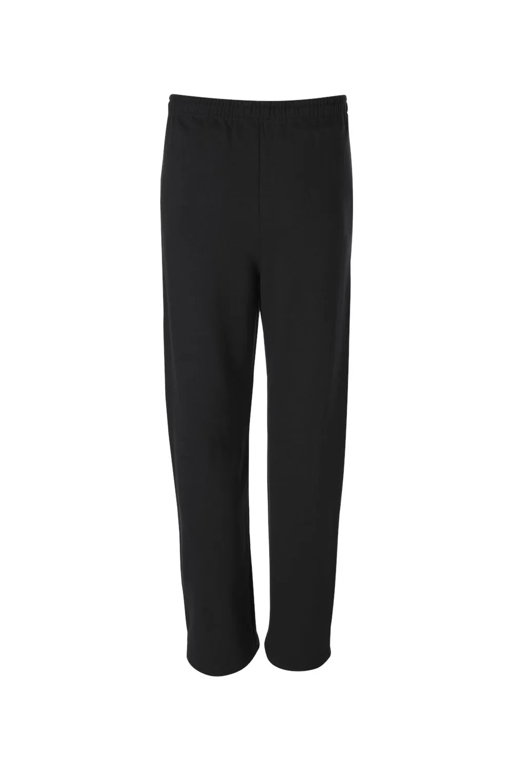 Jerzees Herren NuBlend pillingresistente Fleece-Jogginghose mit offenem Saum und Taschen - Schwarz