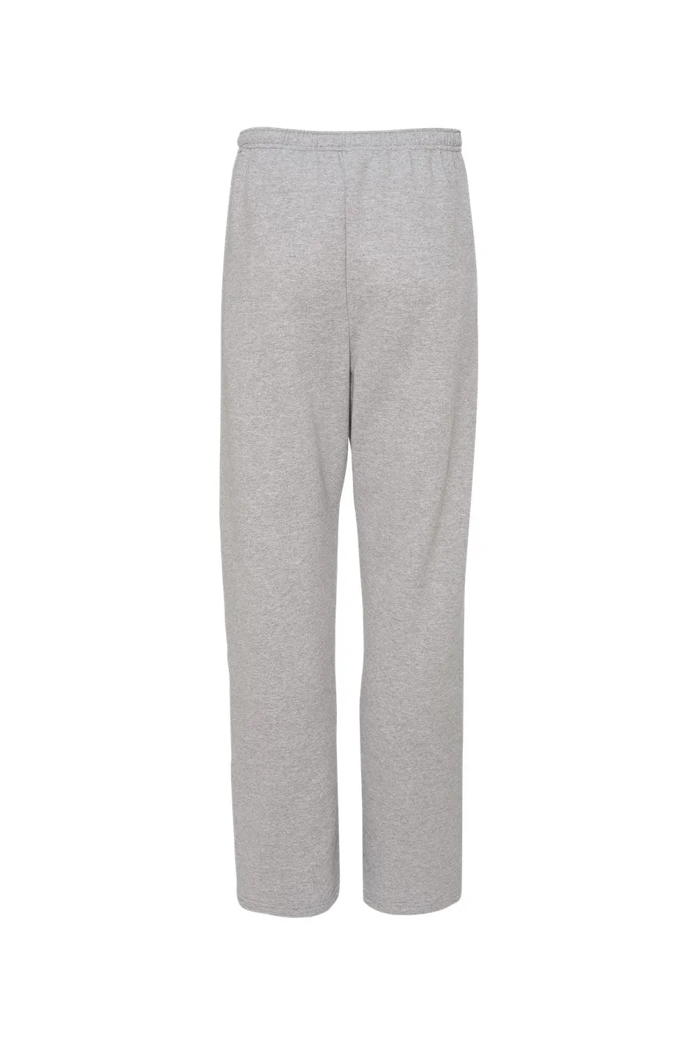 Jerzees Herren NuBlend pillingresistente Fleece-Jogginghose mit offenem Saum und Taschen - Heather Grey