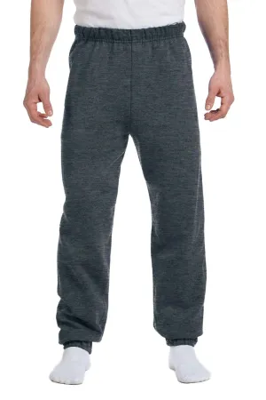 Jerzees Herren NuBlend Pilling-resistente Fleece-Jogginghose - Heather Schwarz
