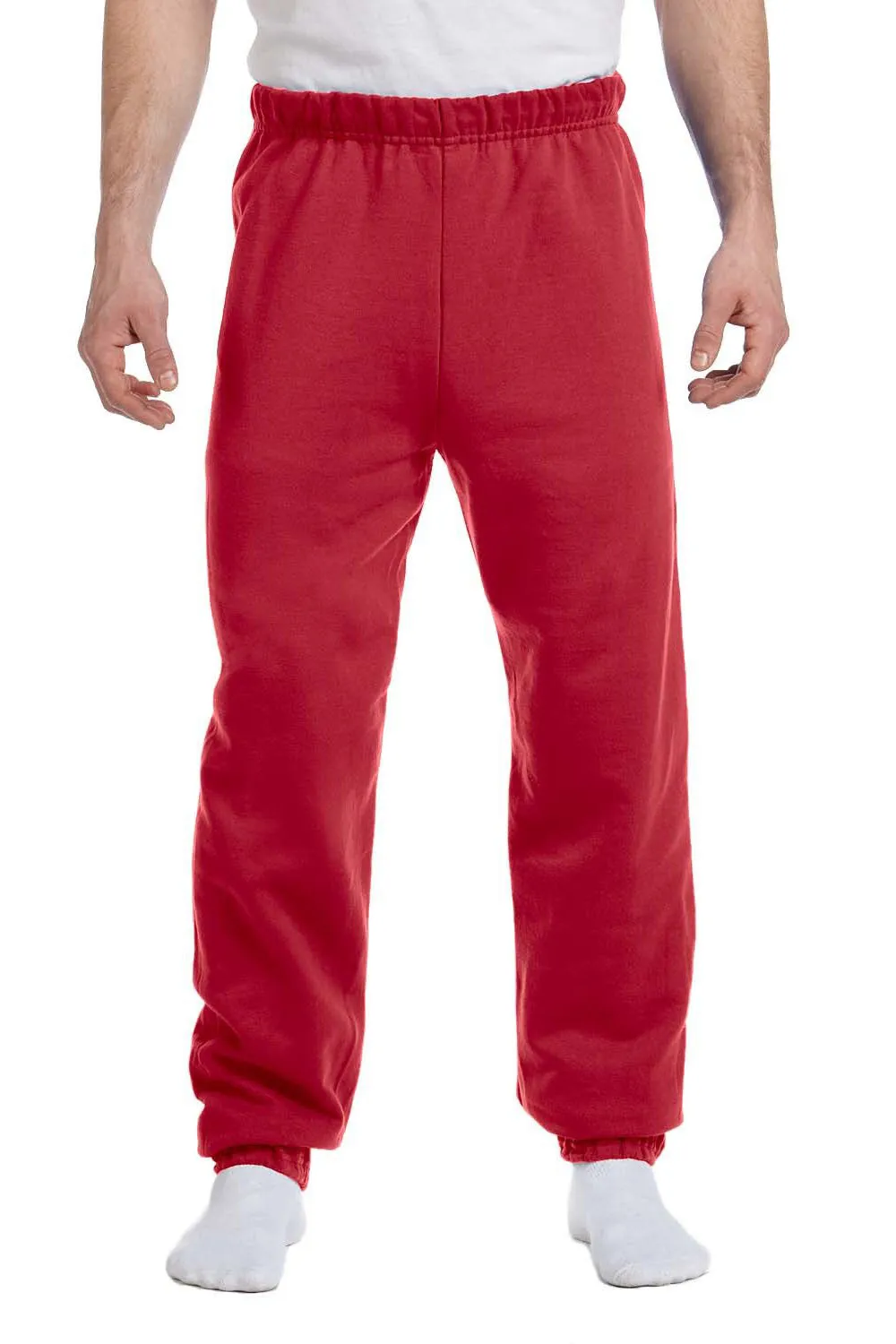Jerzees Herren NuBlend Pilling-resistente Fleece-Jogginghose - Echtes Rot