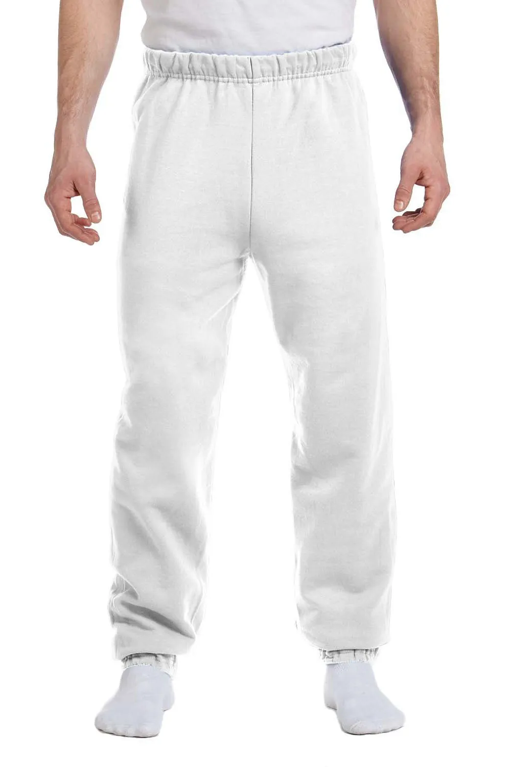 Jerzees Herren NuBlend Pilling-resistente Fleece-Jogginghose - Weiß