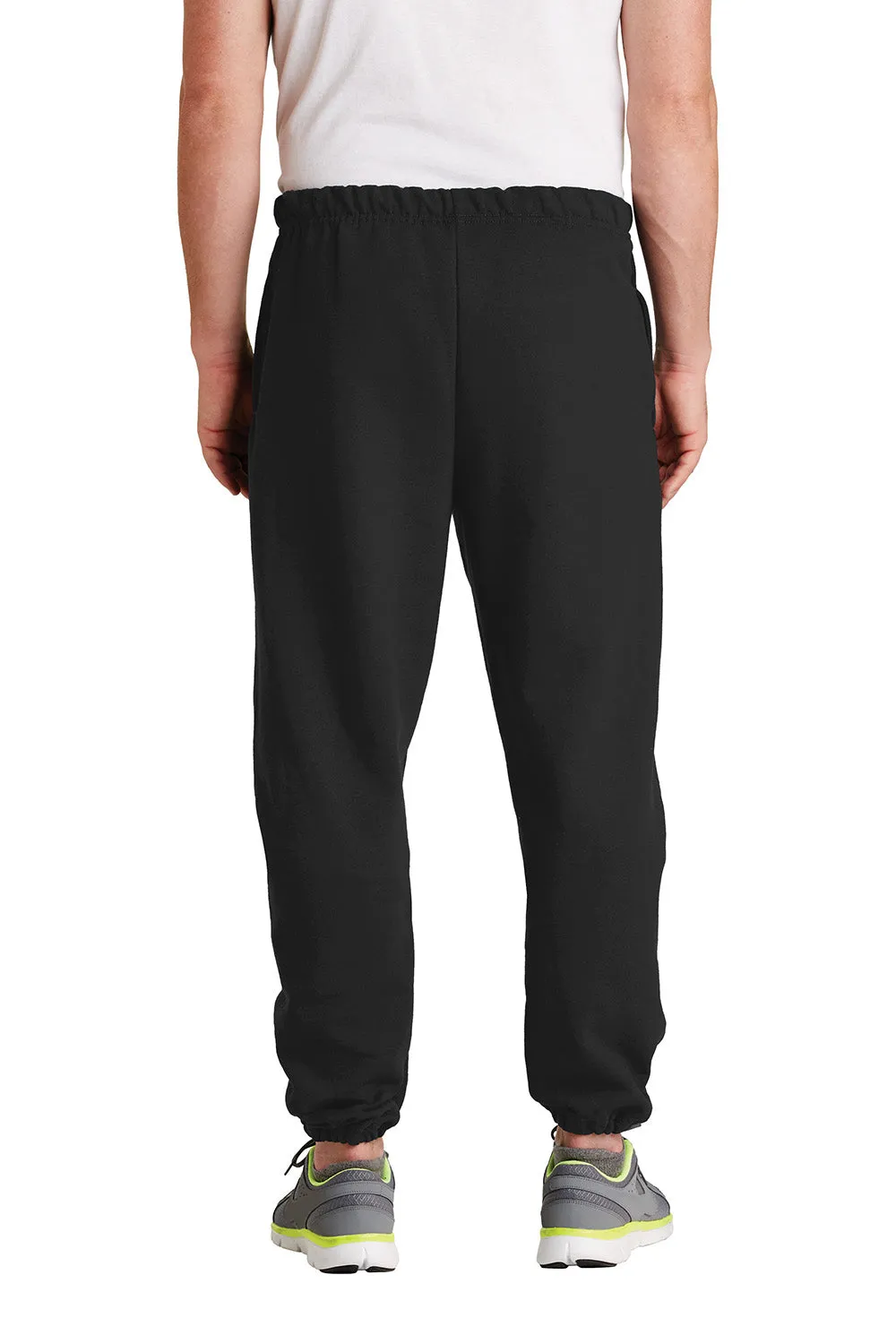 Jerzees Herren Super Sweats NuBlend pillingresistente Fleece-Jogginghose mit Taschen - Schwarz