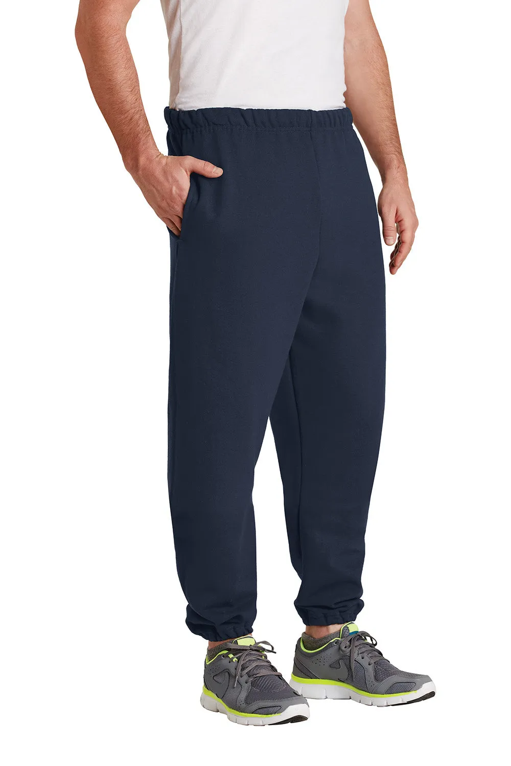 Jerzees Herren Super Sweats NuBlend pillingresistente Fleece-Jogginghose mit Taschen - Marineblau