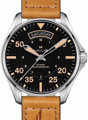 Khaki Pilot Day Date Automatic Vintage - Leather Ref. H64645531