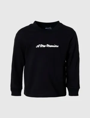 KIDS AMM SCRIPT LONG SLEEVE Clothing	A MA MANIÉRE