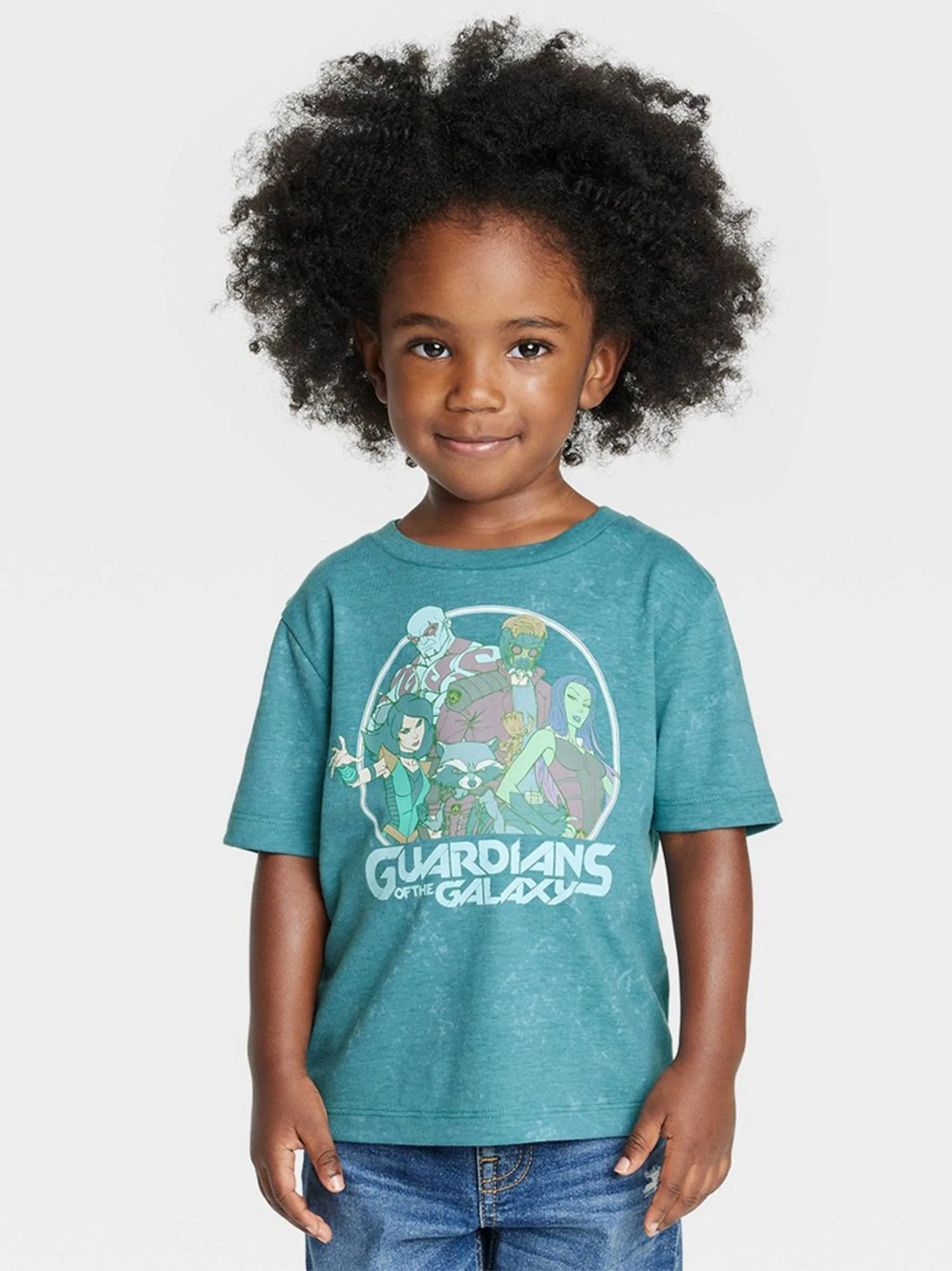 Kinder Jungen T-Shirt mit Grafikdruck, Petrol