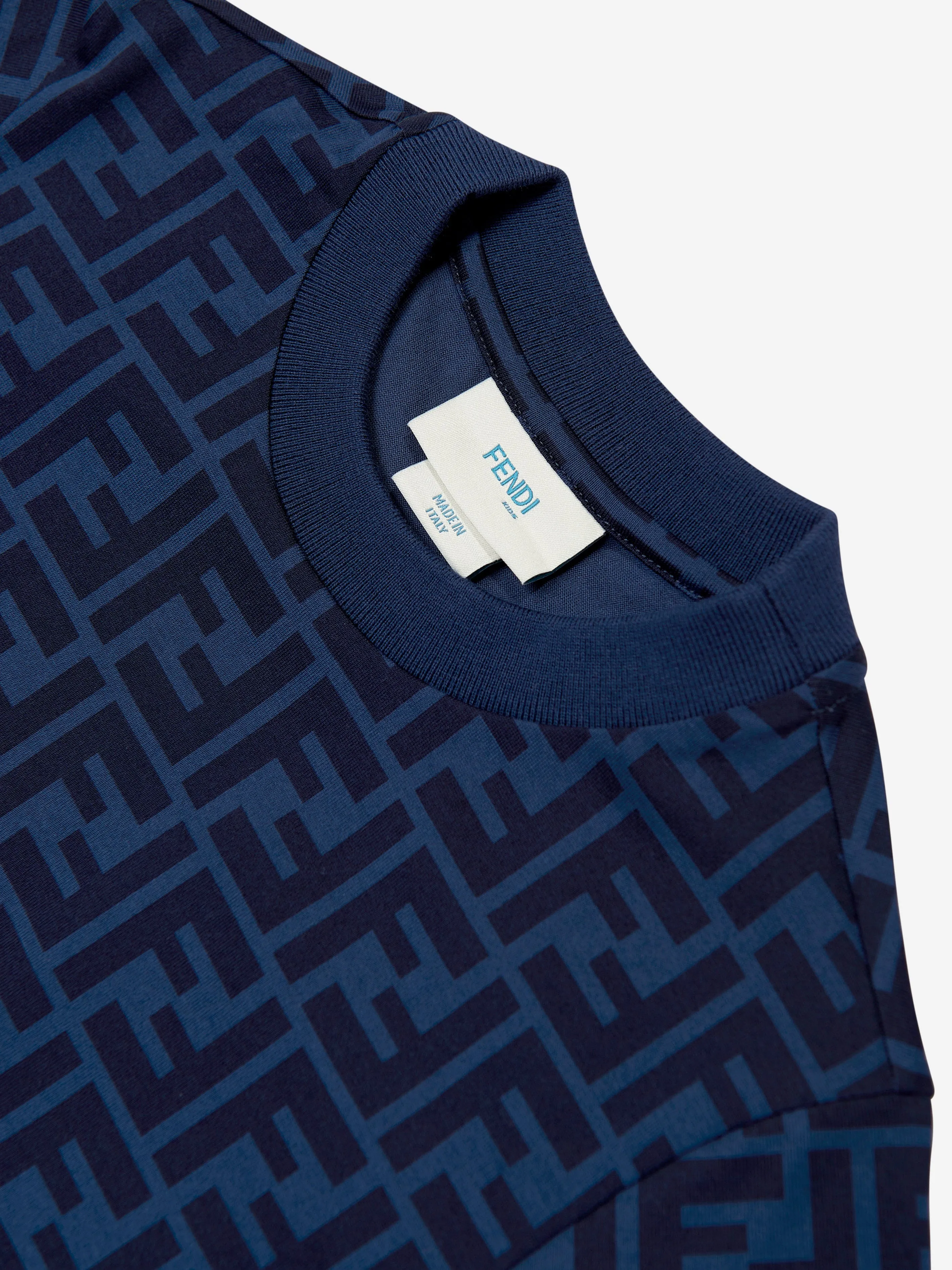 Kids FF Logo T-Shirt in Marineblau