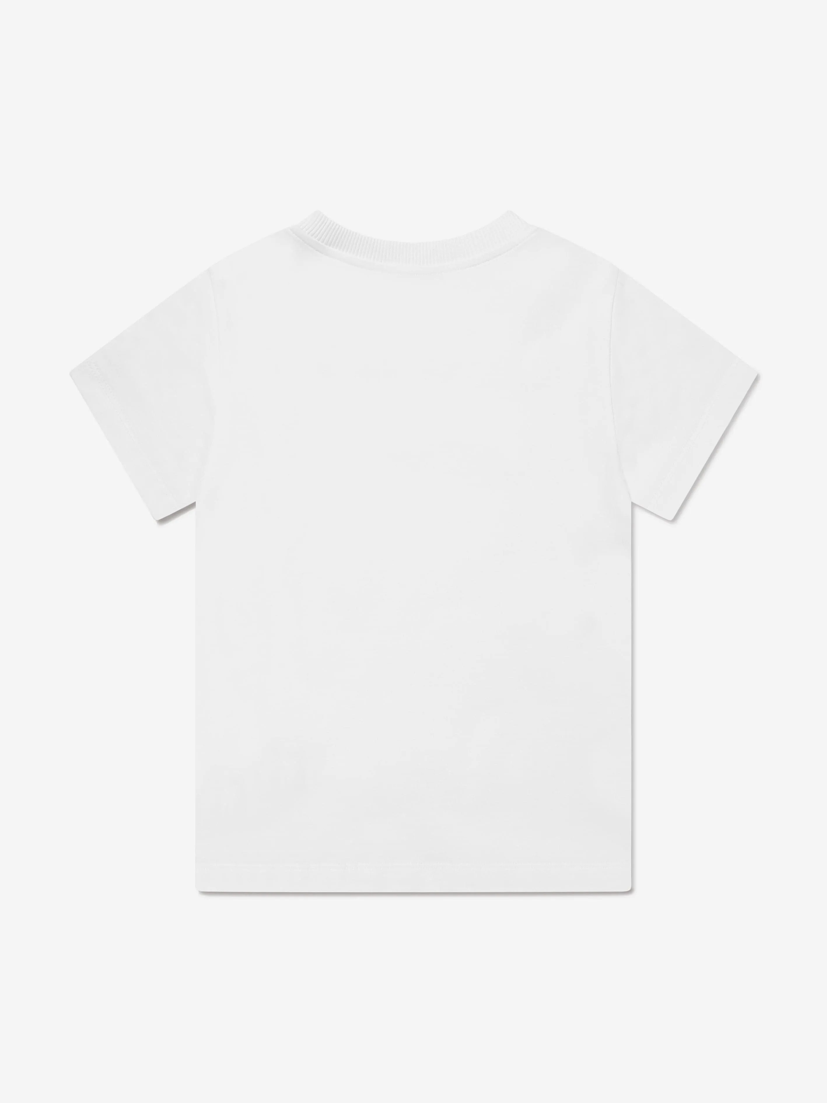 Kinder T-Shirt mit Logo-Print in Weiß