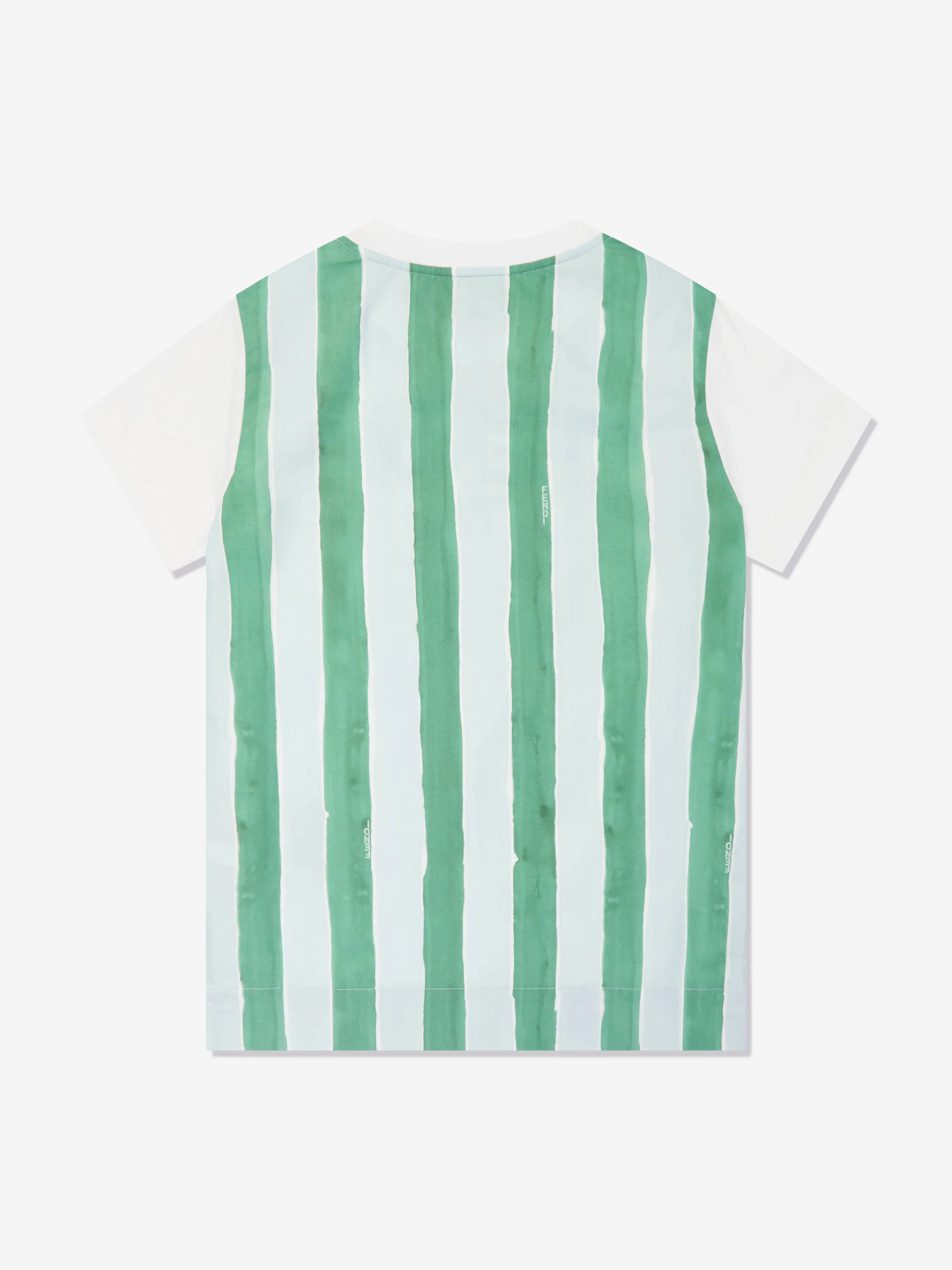 Kinder Pequin Print T-Shirt in Blau
