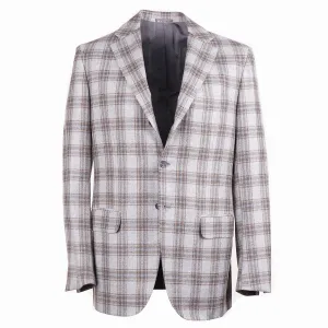Kiton Layered Check Cashmere Sport Coat Clothing_Kiton