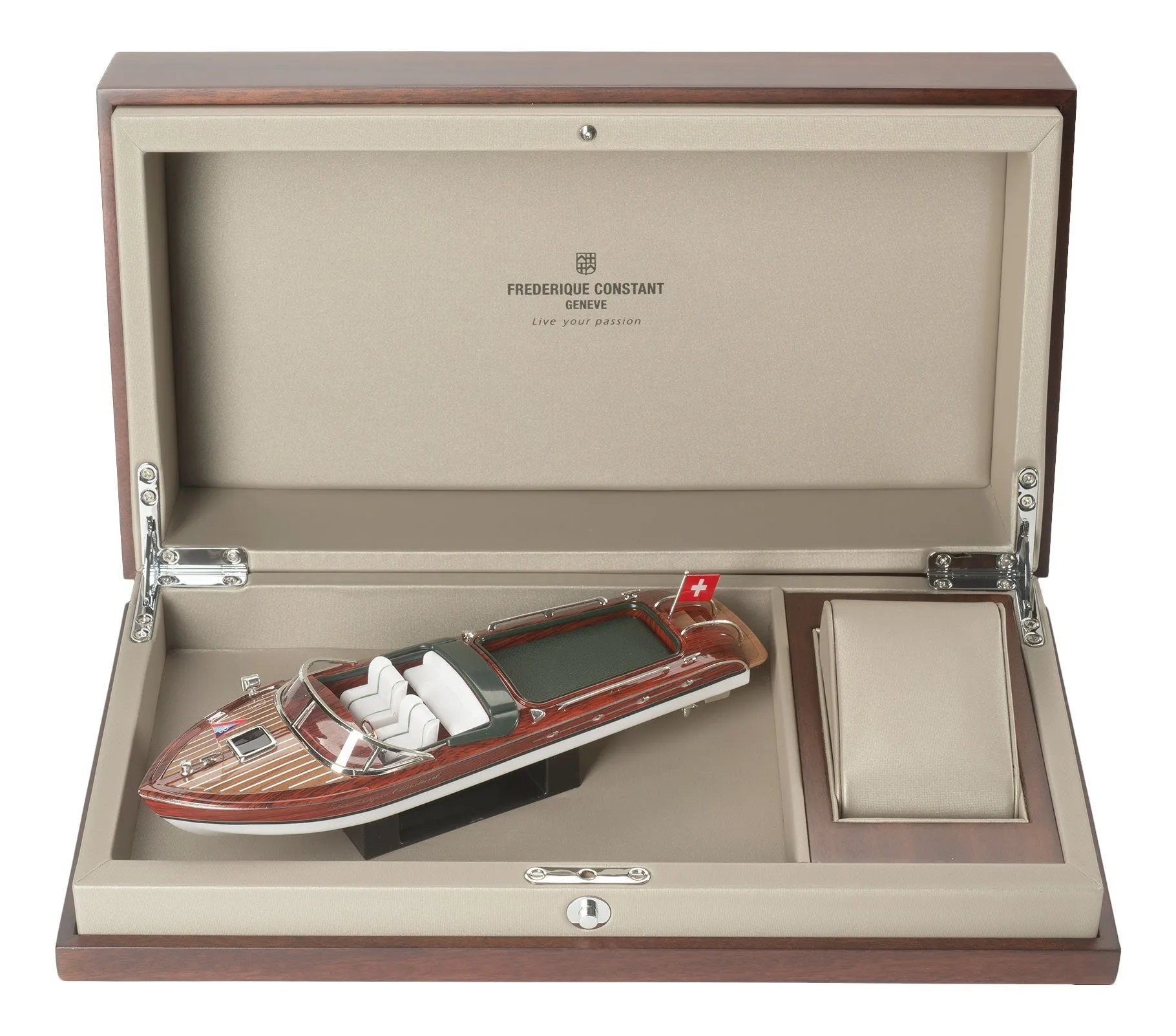 Limitierte Auflage Frederique Constant Classics Runabout RHS Automatischer Chronograph Edelstahl Blaues Zifferblatt Blaues Lederarmband Datum Herrenuhr FC-392RMN5B6 Frederique Constant Uhren
