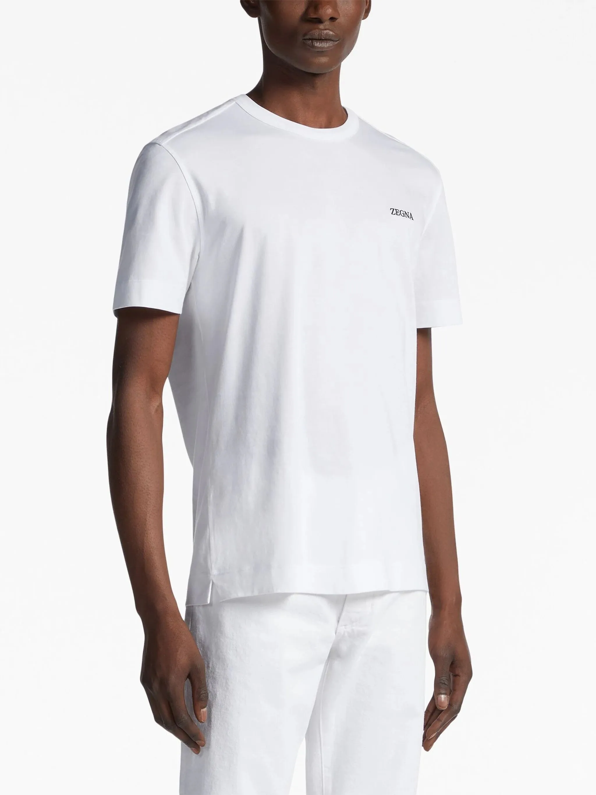 Logo-Besticktes Baumwoll-T-Shirt