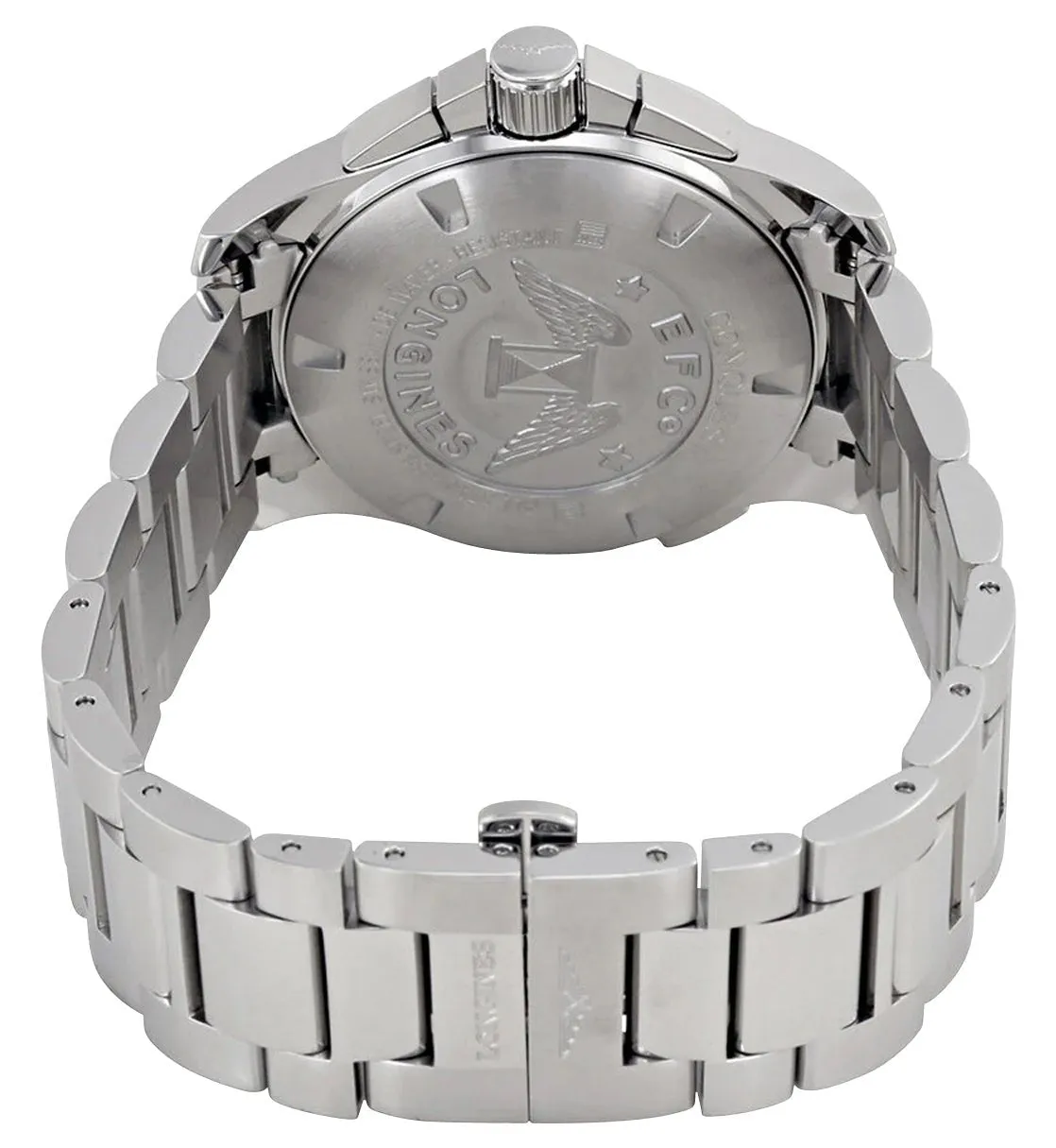 Longines Conquest Chronograph Edelstahl Blaues Zifferblatt Datum Taucher Quarz Herrenuhr L3.702.4.96.6 Longines Uhren