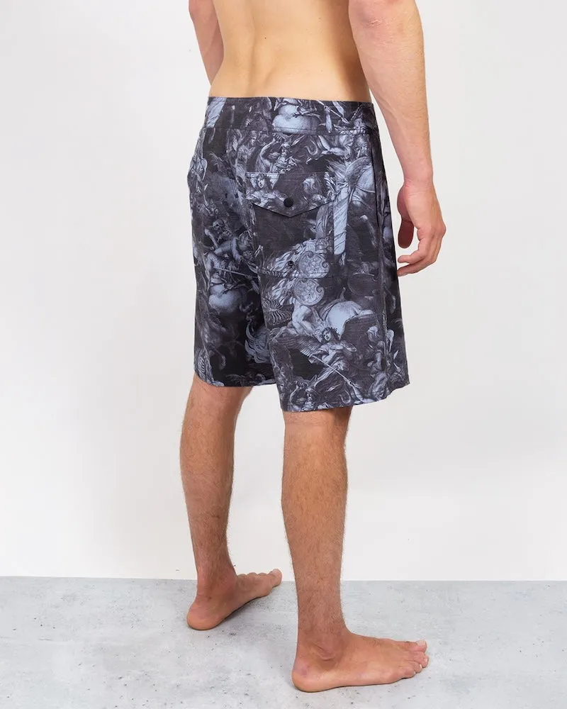 Lost Heavy Metal History Boardshorts-Schwarz