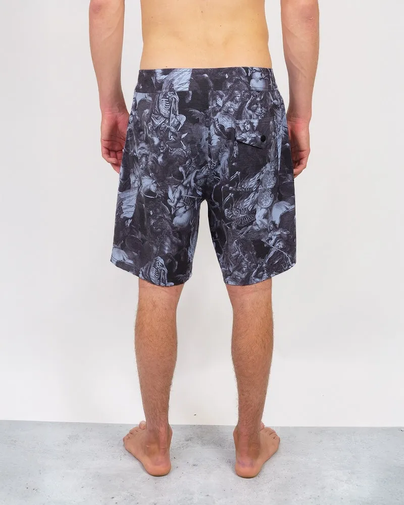 Lost Heavy Metal History Boardshorts-Schwarz