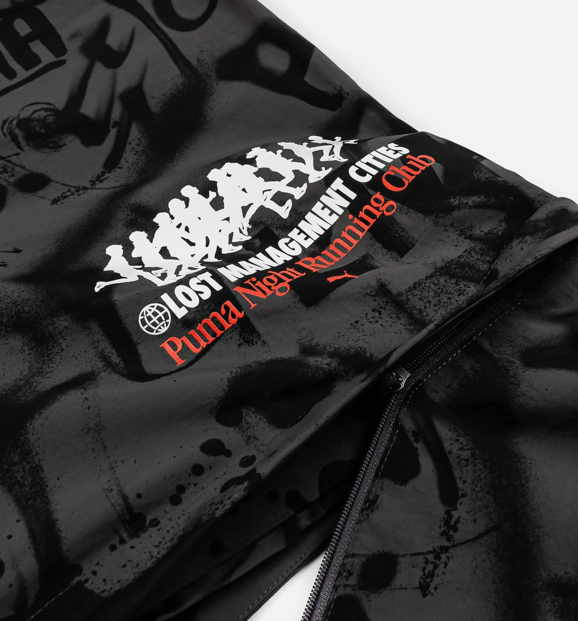 Lost Management Cities All Over Print Herrenhose - Schwarz/Grau