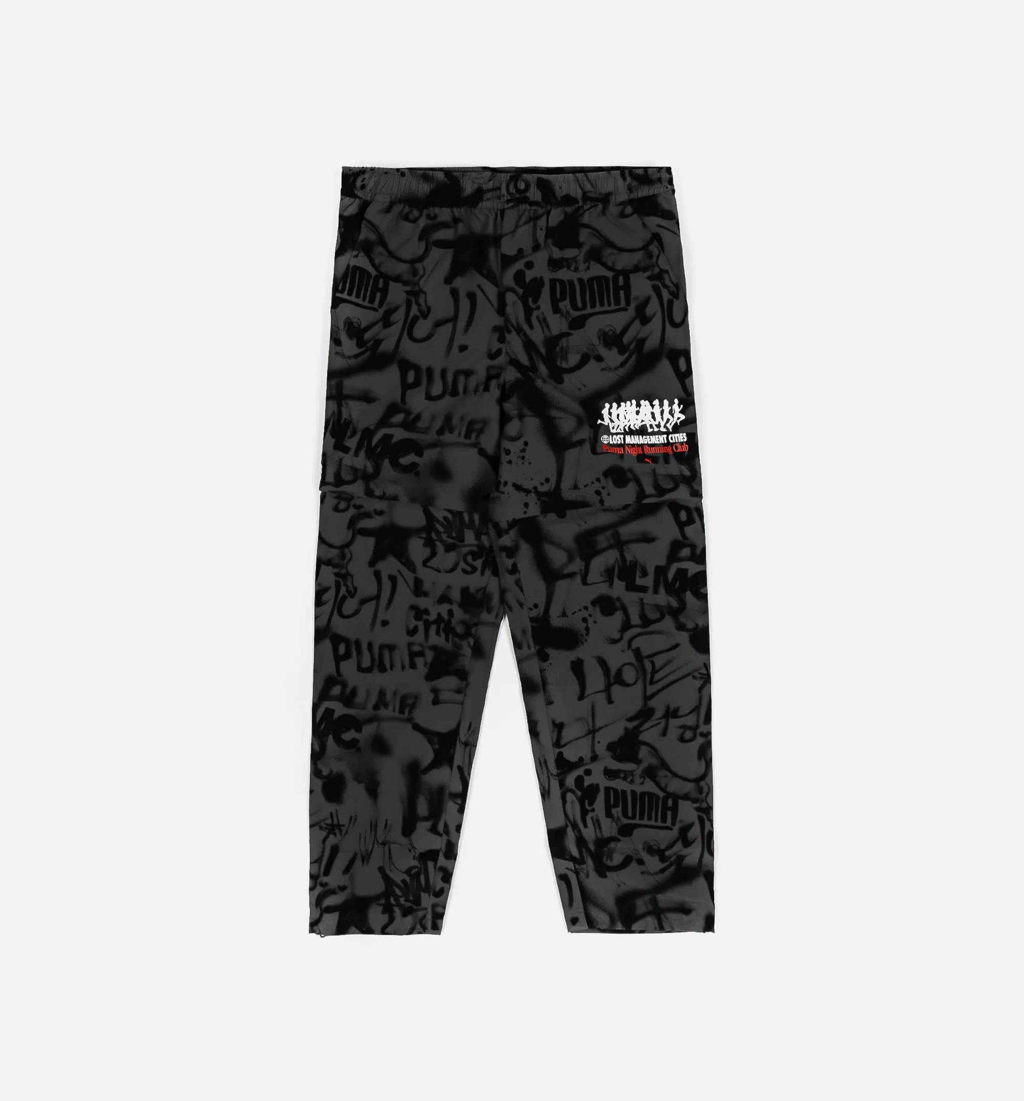 Lost Management Cities All Over Print Herrenhose - Schwarz/Grau