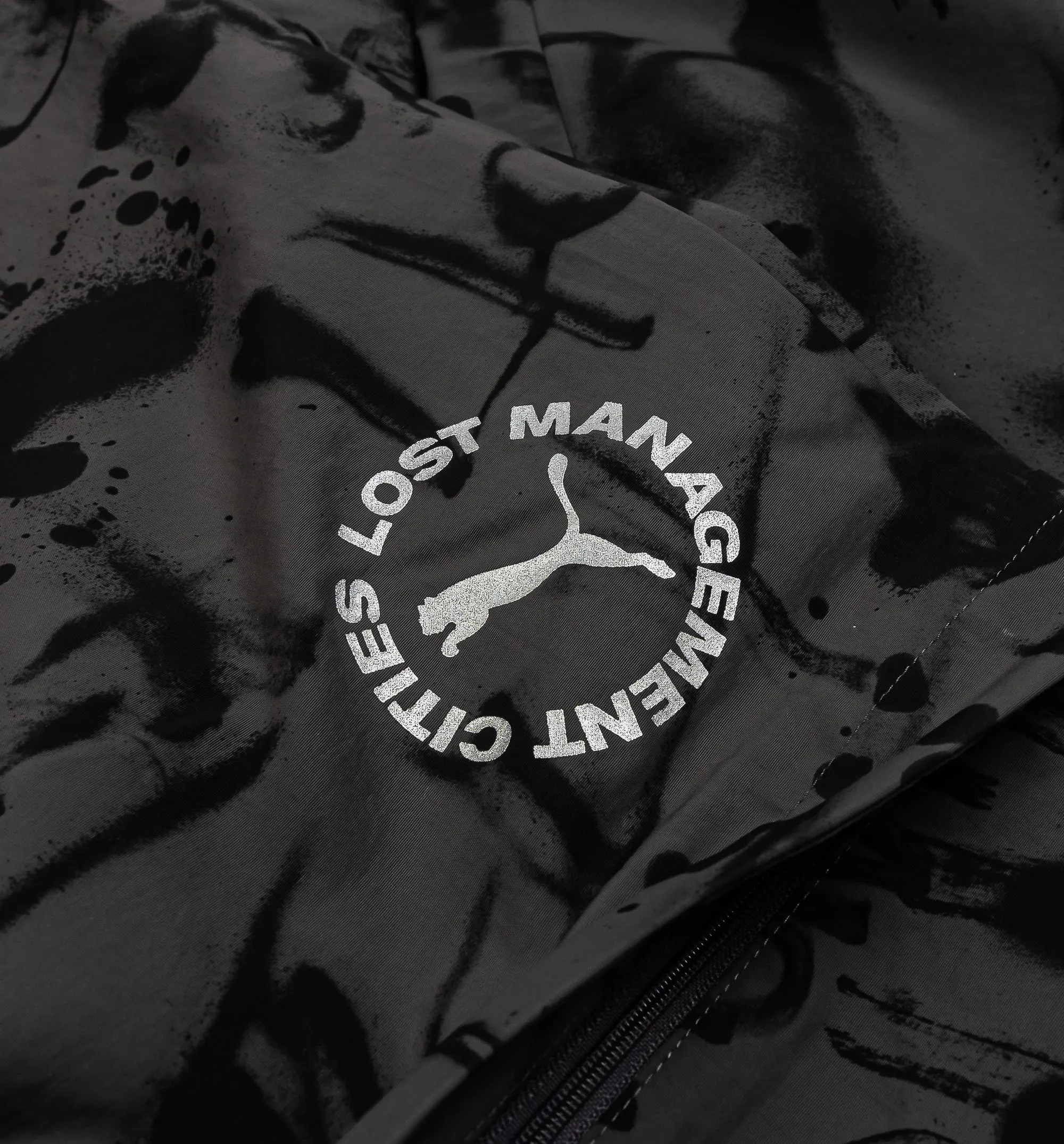 Lost Management Cities All Over Print Herrenhose - Schwarz/Grau