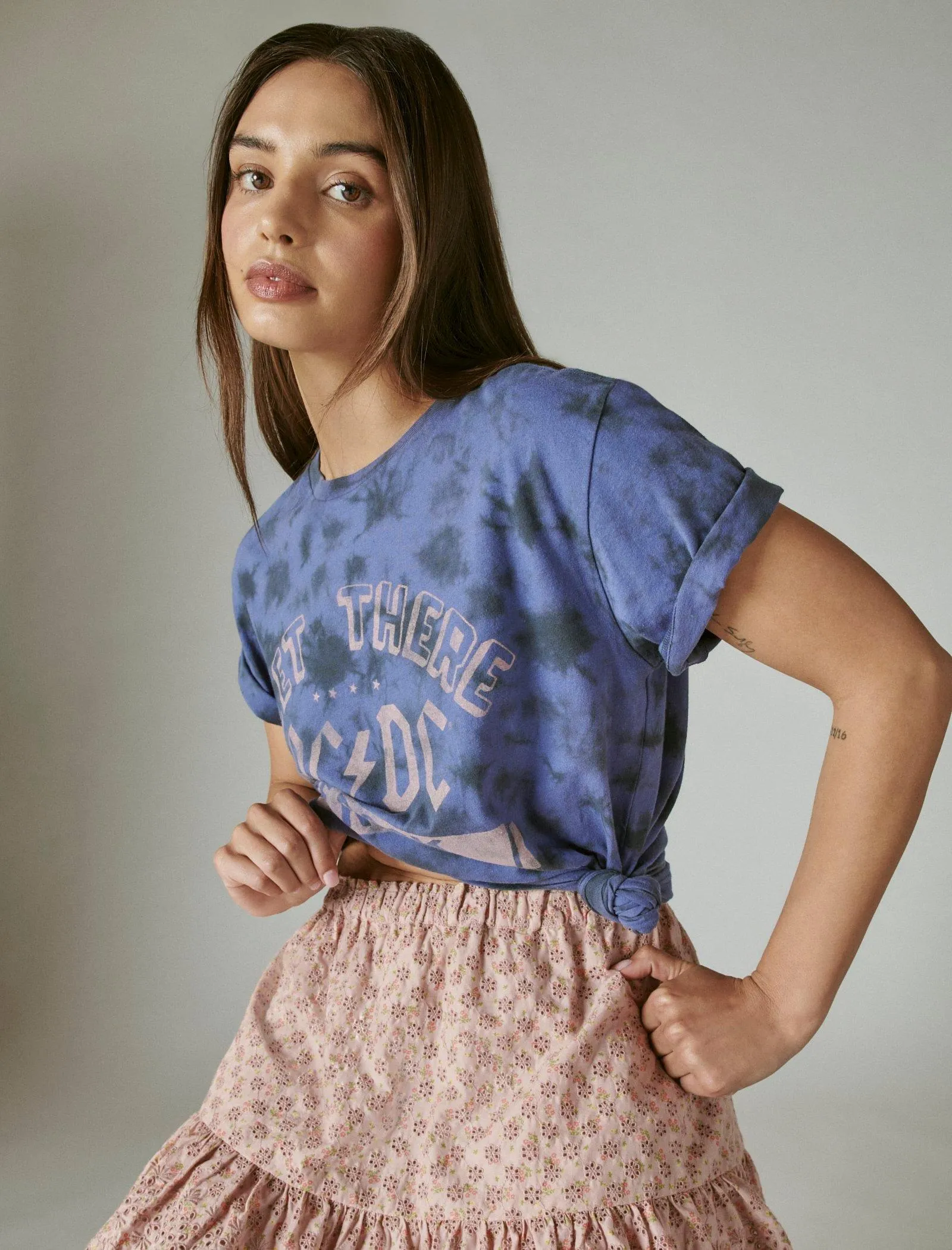 Lucky Brand Acdc Classic Crew T-Shirt Mehrfarbig Lucky Brand