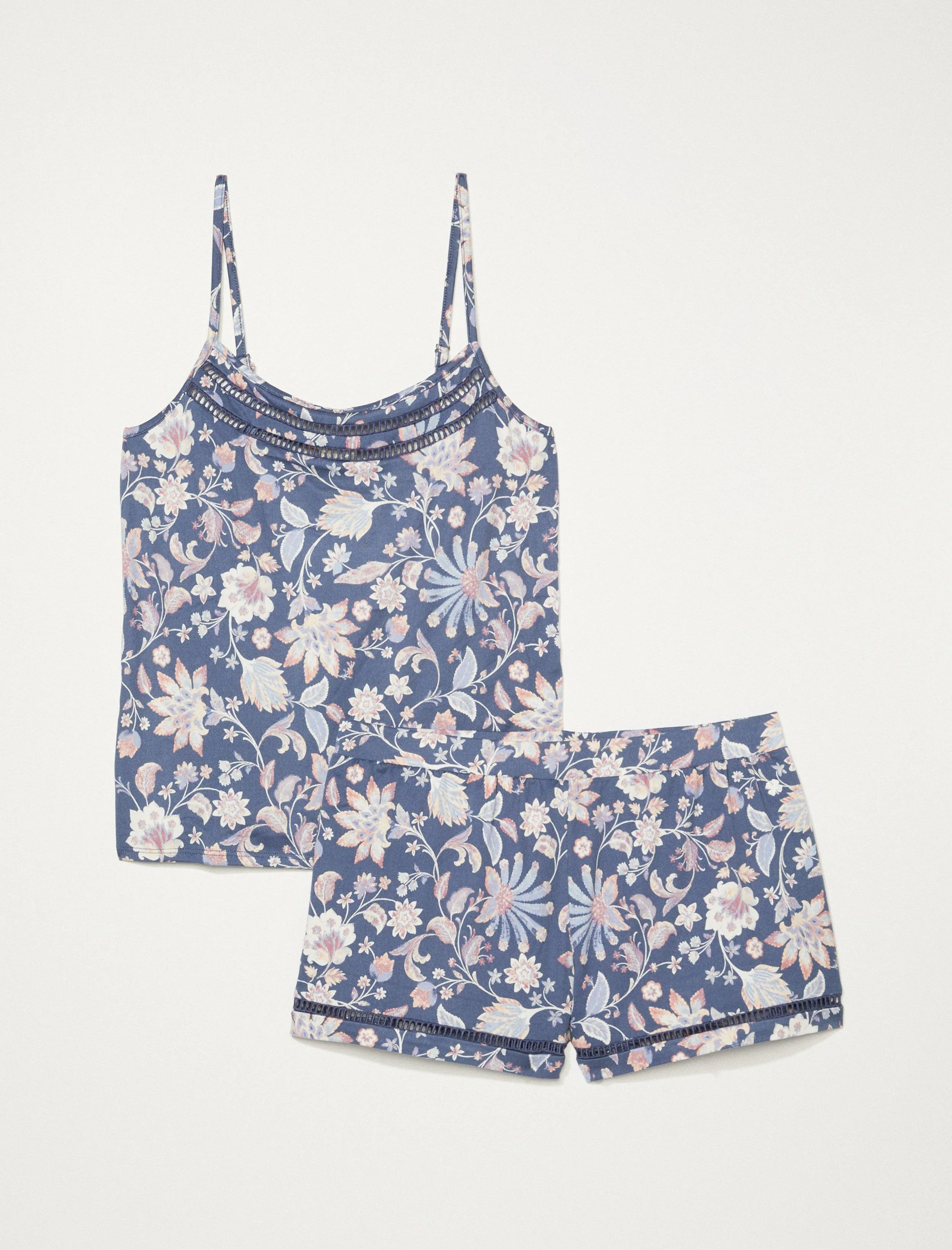 Lucky Brand Floral Tank Schlafset Dunkelblau Lucky Brand