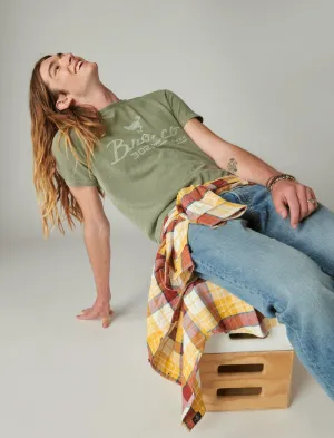 Lucky Brand Ford Bronco T-Shirt Ölgrün Lucky Brand