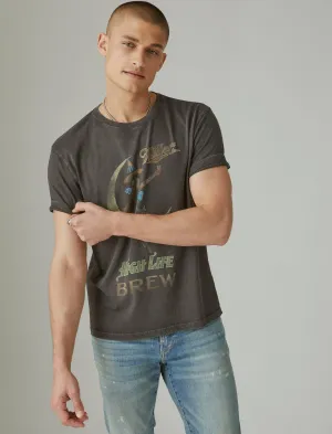 Lucky Brand Miller Girl Grafik-T-Shirt Tiefschwarz Lucky Brand