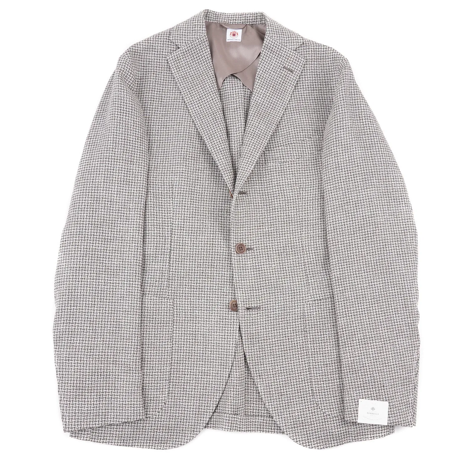 Luigi Borrelli Leinen-Seide-Baumwolle Sportjacke Kleidung_Borrelli
