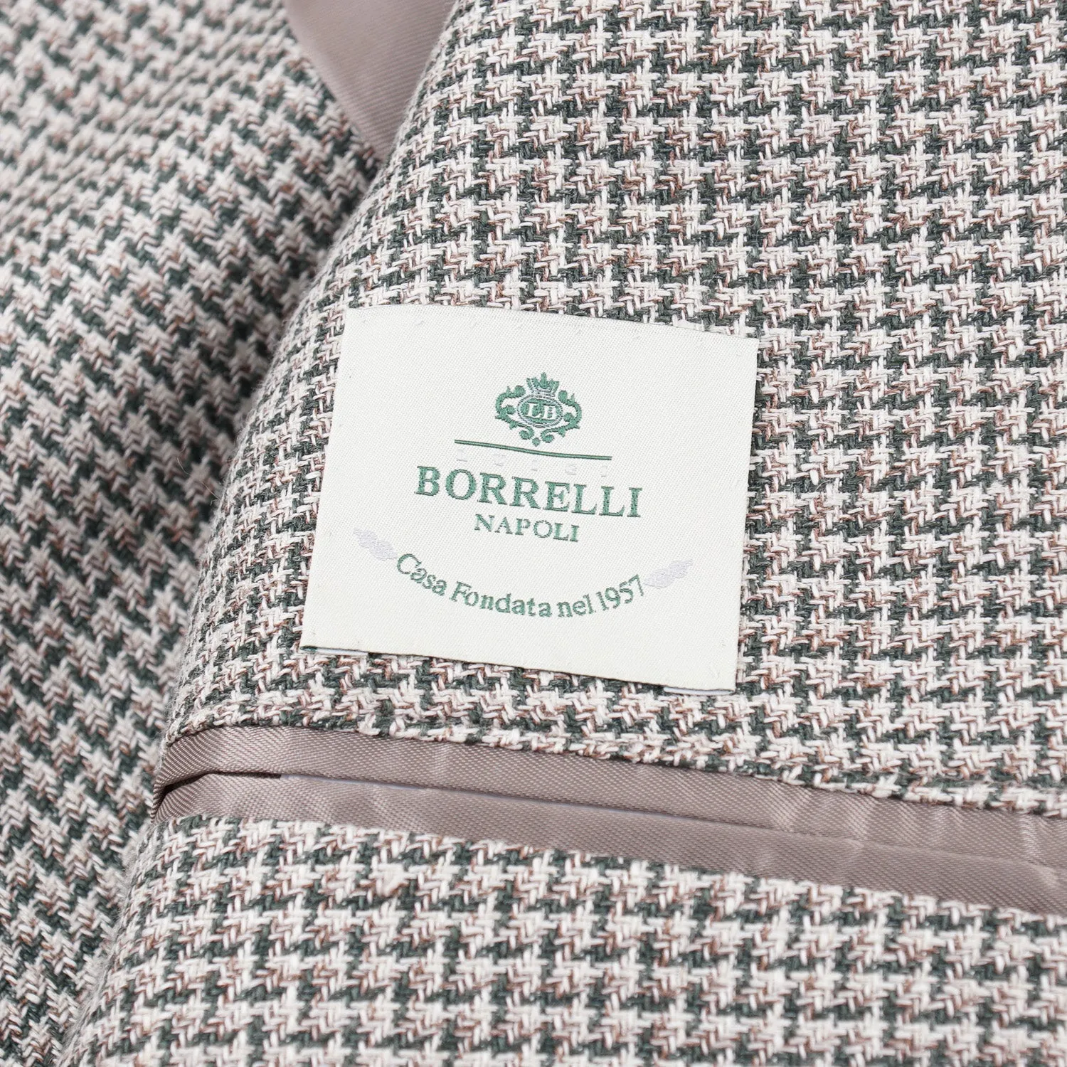 Luigi Borrelli Leinen-Seide-Baumwolle Sportjacke Kleidung_Borrelli