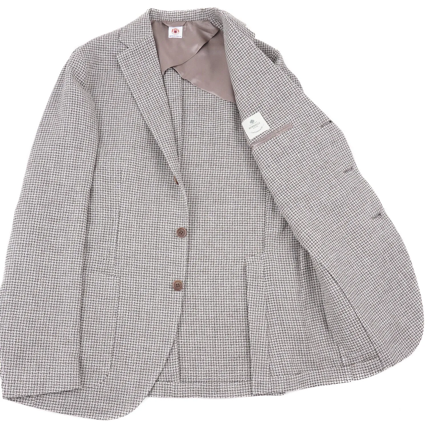 Luigi Borrelli Leinen-Seide-Baumwolle Sportjacke Kleidung_Borrelli