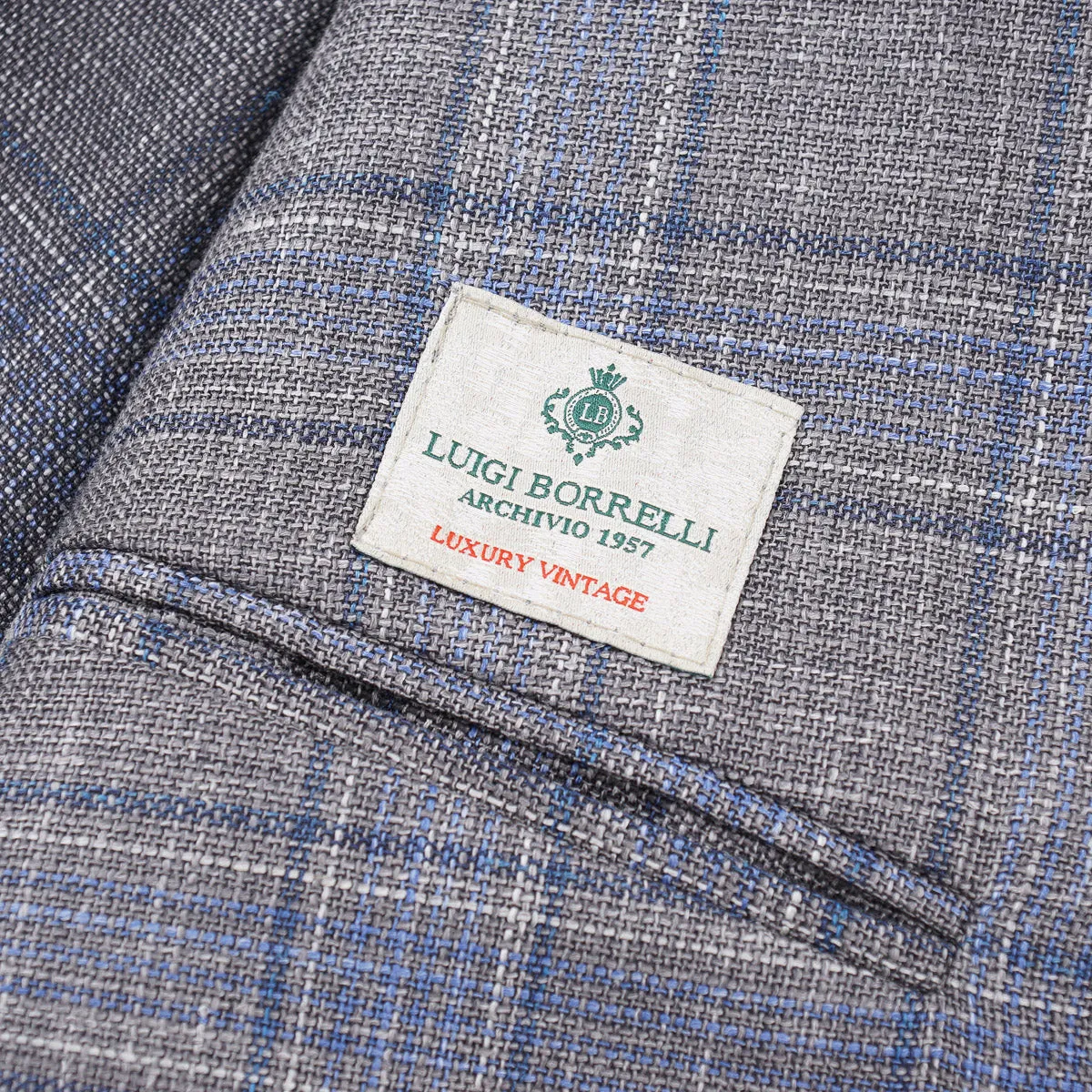 Luigi Borrelli Woll-Seide-Leinen Sportmantel Kleidung_Borrelli