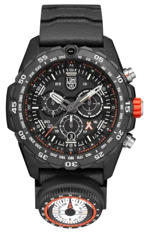 Luminox Bear Grylls Survival Chronograph CARBONOX  schwarzes Zifferblatt schwarzes Gummiband Kompass Datum Taucher Quarz Herrenuhr XB.3741 Luminox Uhren