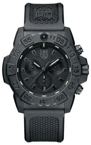 Luminox Navy SEAL Chronograph CARBONOX schwarzes Zifferblatt schwarzes Gummiband Datum Taucher Quarz Herrenuhr XS.3581.BO Luminox Uhren
