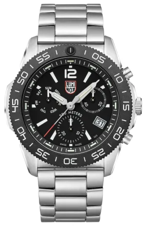 Luminox Pacific Taucher Chronograph Edelstahl Schwarz Zifferblatt Tag/Datum Taucher Quarz Herrenuhr XS.3142 Luminox Uhren