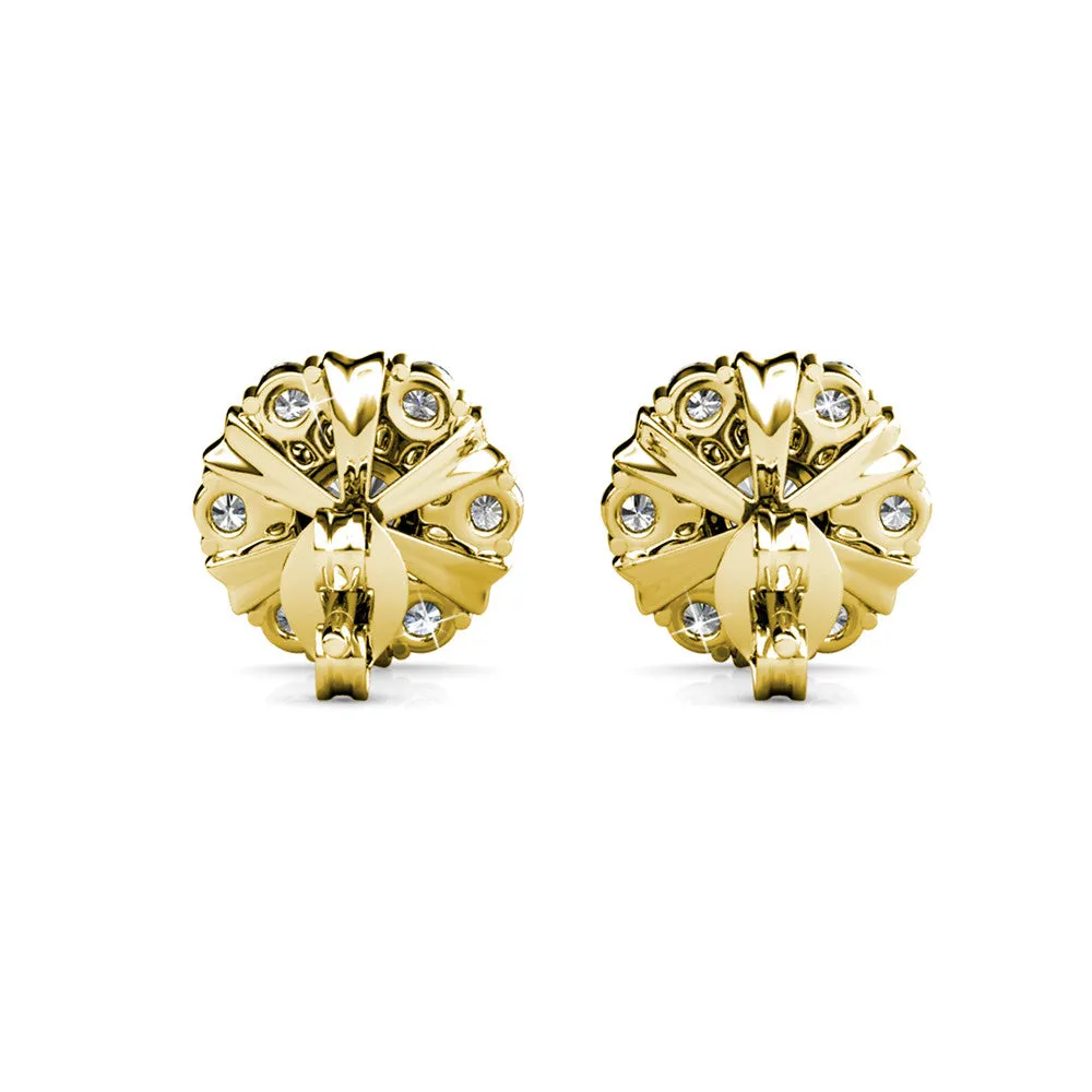 Luxuriöse Swarovski-Schmuck Millie Stecker mit Swarovski-Kristallen in 18 Karat Weißgold beschichtet