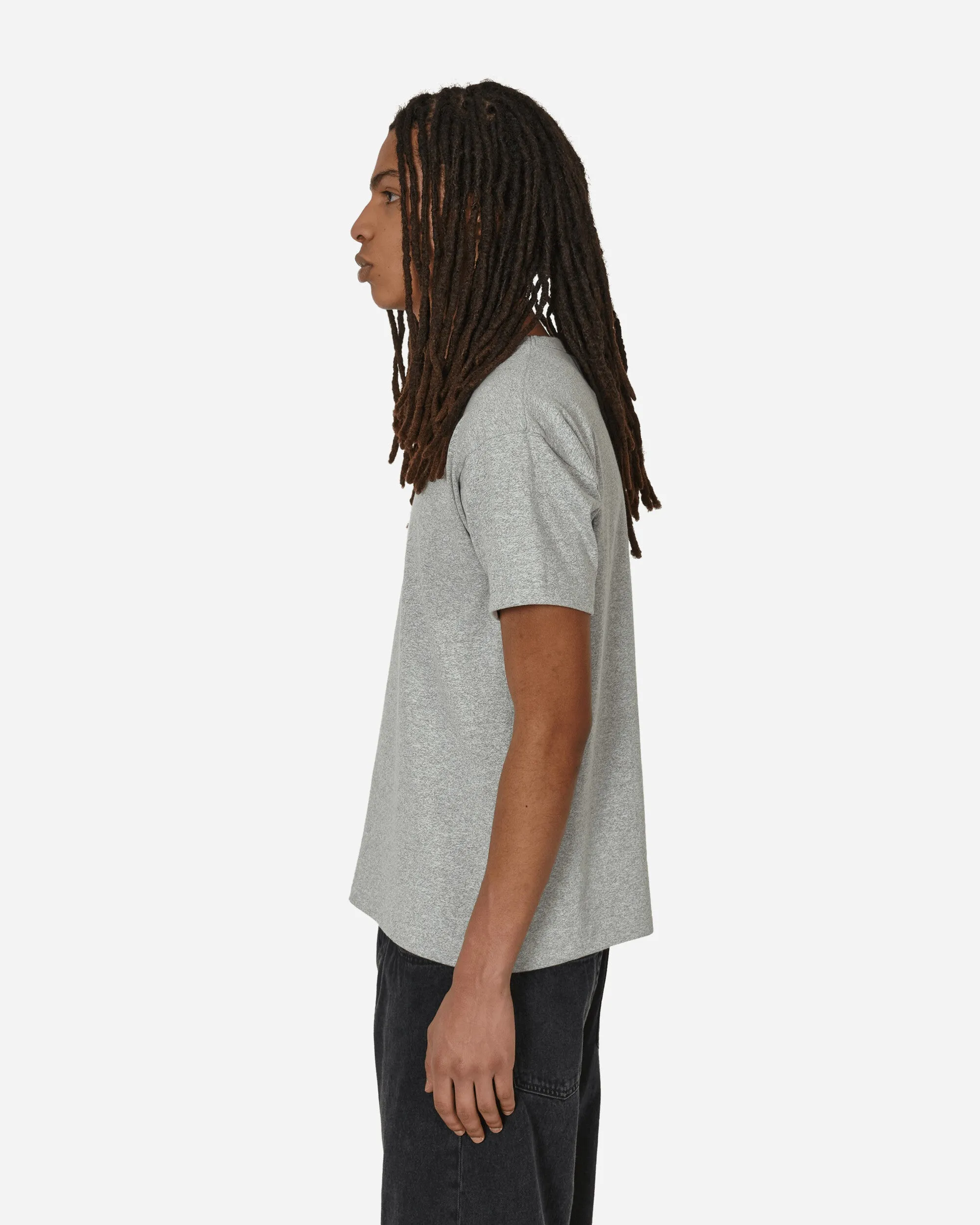 In Japan hergestelltes Crewneck T-Shirt in Oxford Grau