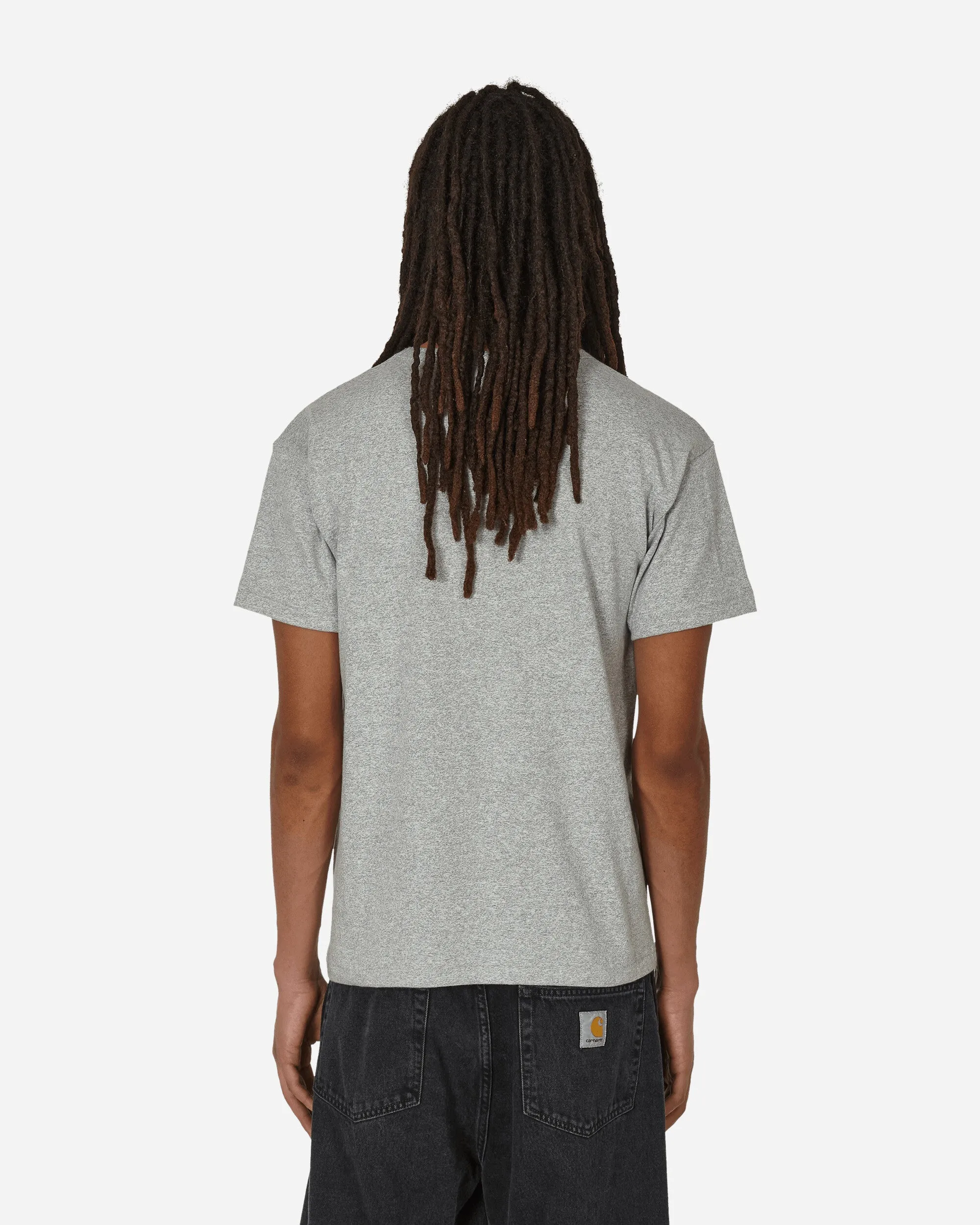 In Japan hergestelltes Crewneck T-Shirt in Oxford Grau