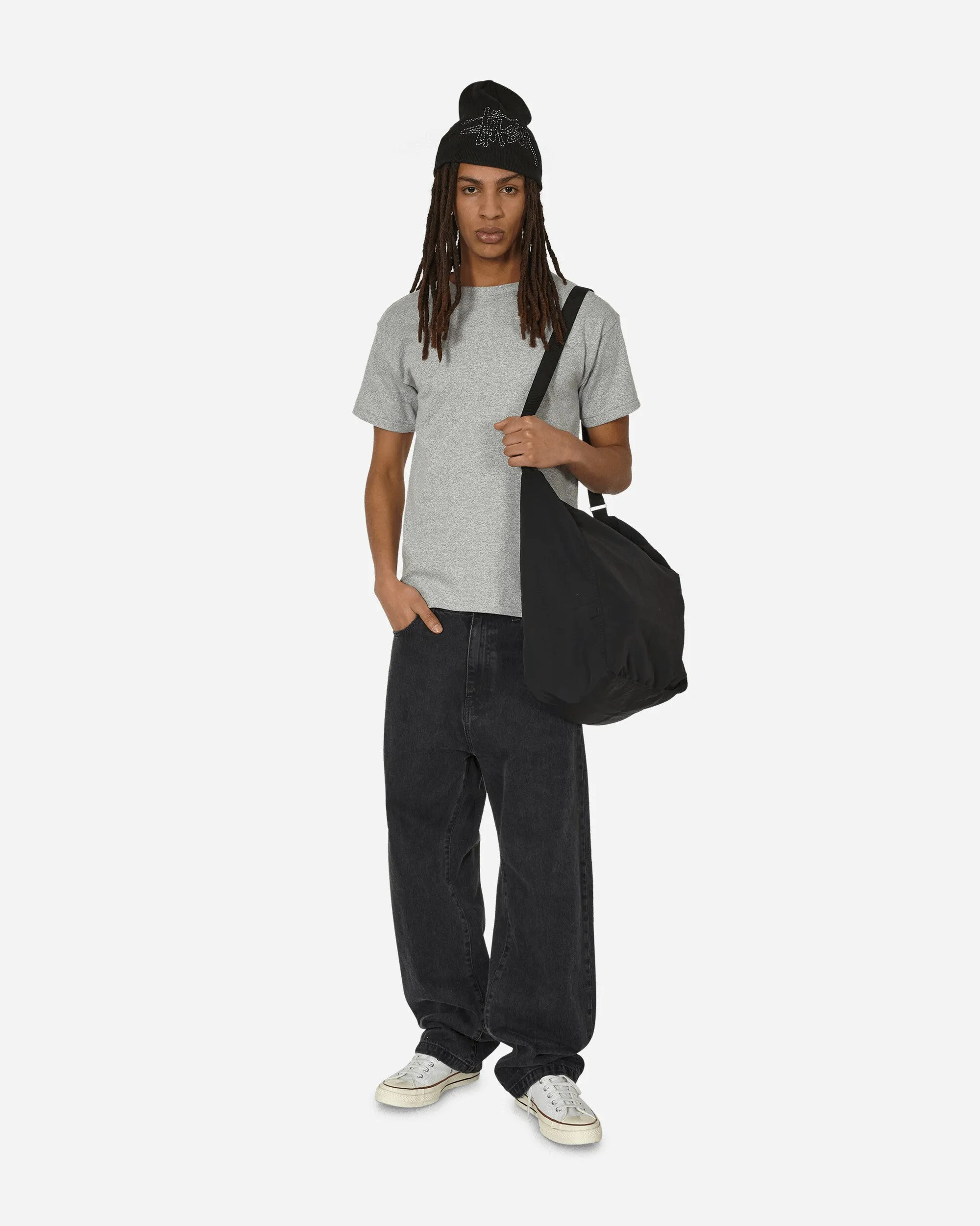 In Japan hergestelltes Crewneck T-Shirt in Oxford Grau