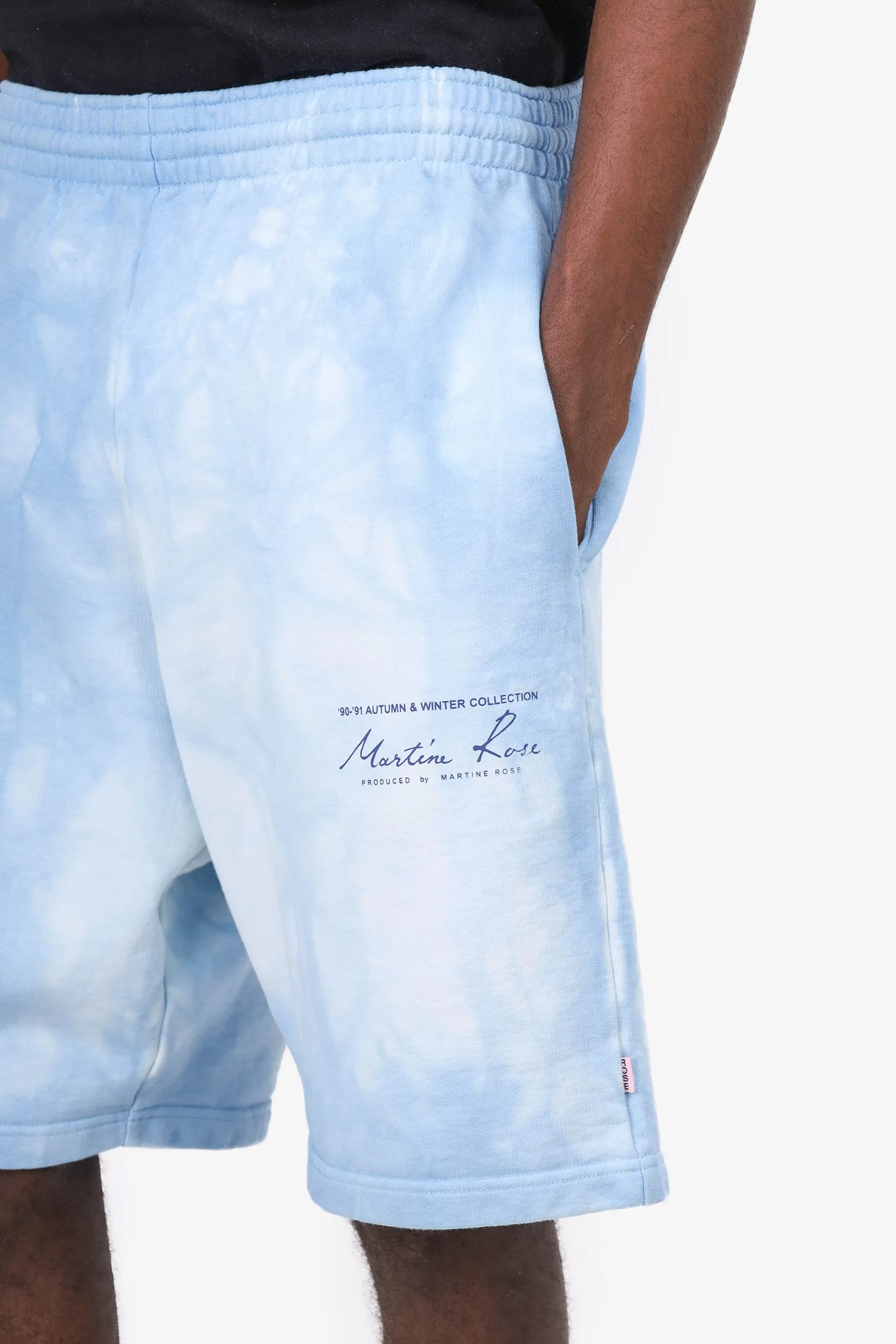 Martine Rose Blaue Jogger-Shorts mit Tie-Dye-Print in Größe S Herren